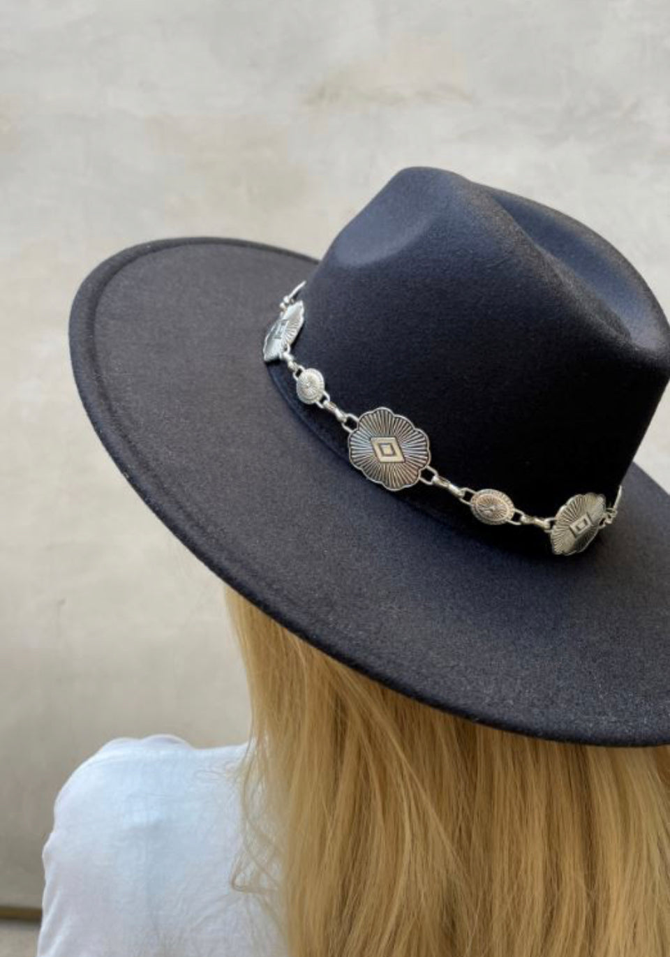 Western Chain Fedora Hat