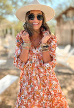 Load image into Gallery viewer, Multicolor Boho Floral Dress
