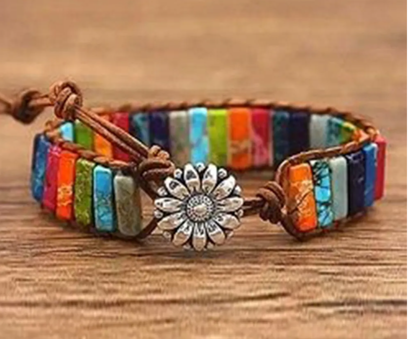 Multicolor Sunflower Bracelet