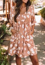 Load image into Gallery viewer, Floral Baby Doll Dress with Pockets
