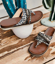 Load image into Gallery viewer, Leopard Studded Animal Print Sandal
